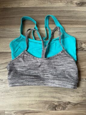 Lululemon Flow Y Bra IV Size 4 AND Lululemon Sweaty Endeavor Bra Size 4